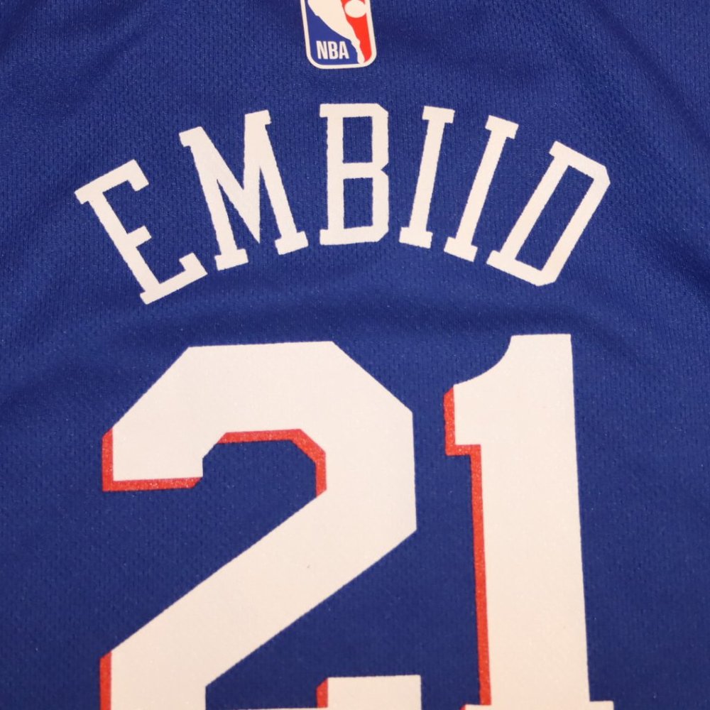 Joel Embiid Philadelphia 76ers Sixers Nike NBA Swingman Jersey Sz Toddler Large